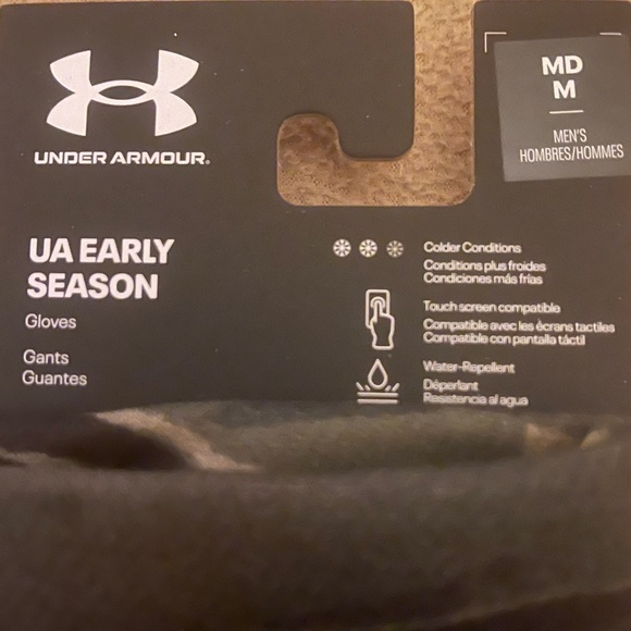 *NWT* Under Armour Early Season Water Repellent, Touch Screen Compatible Gloves. - Picture 2 of 4